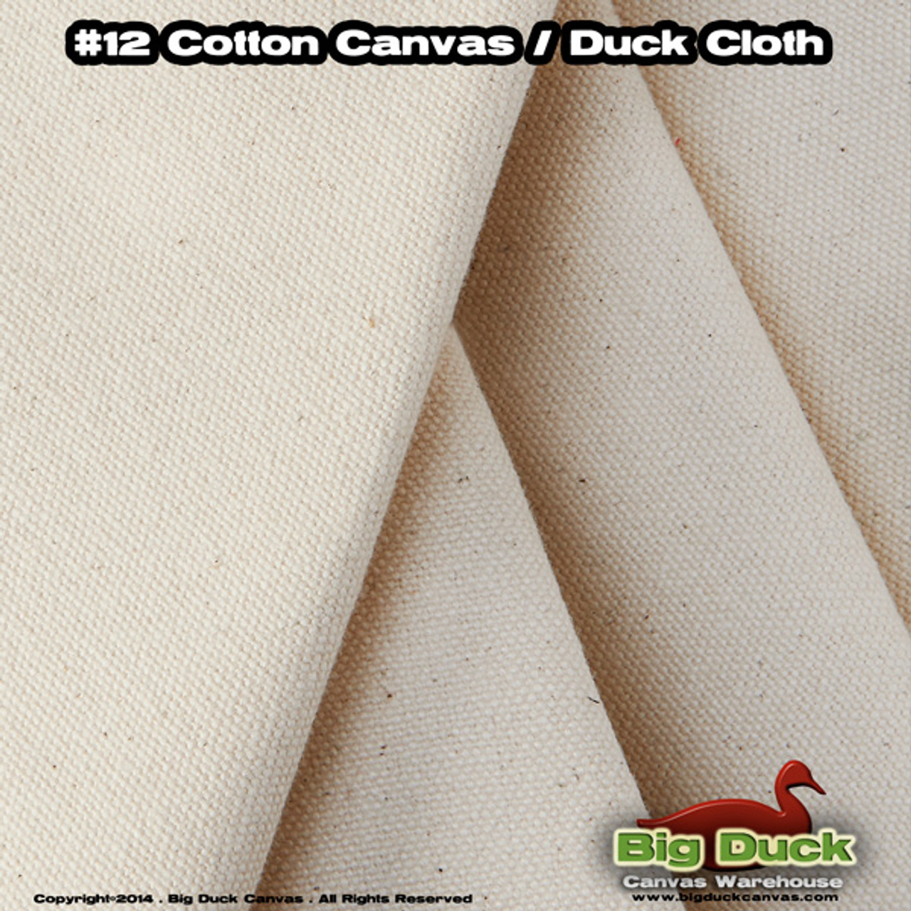 Canvas Fabric, 10 Ounce, 48 Natural, Single Filled Duck