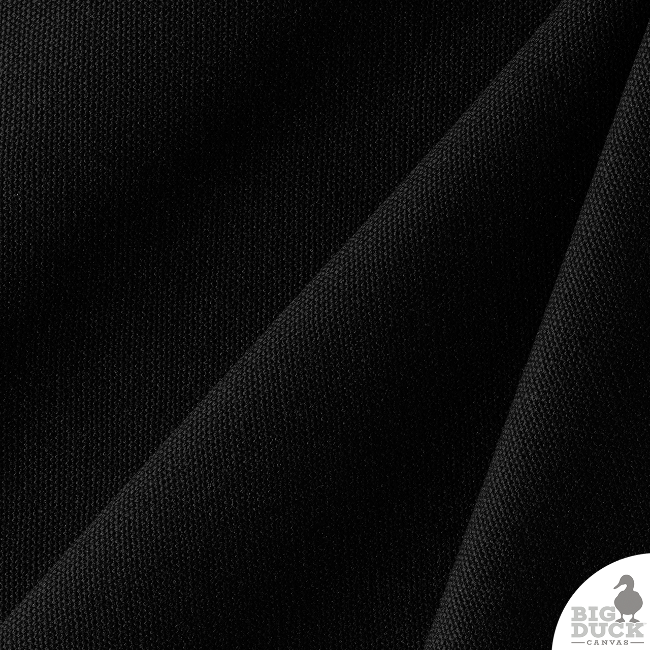 Solid Black 100% Waterproof Outdoor Canvas Fabric