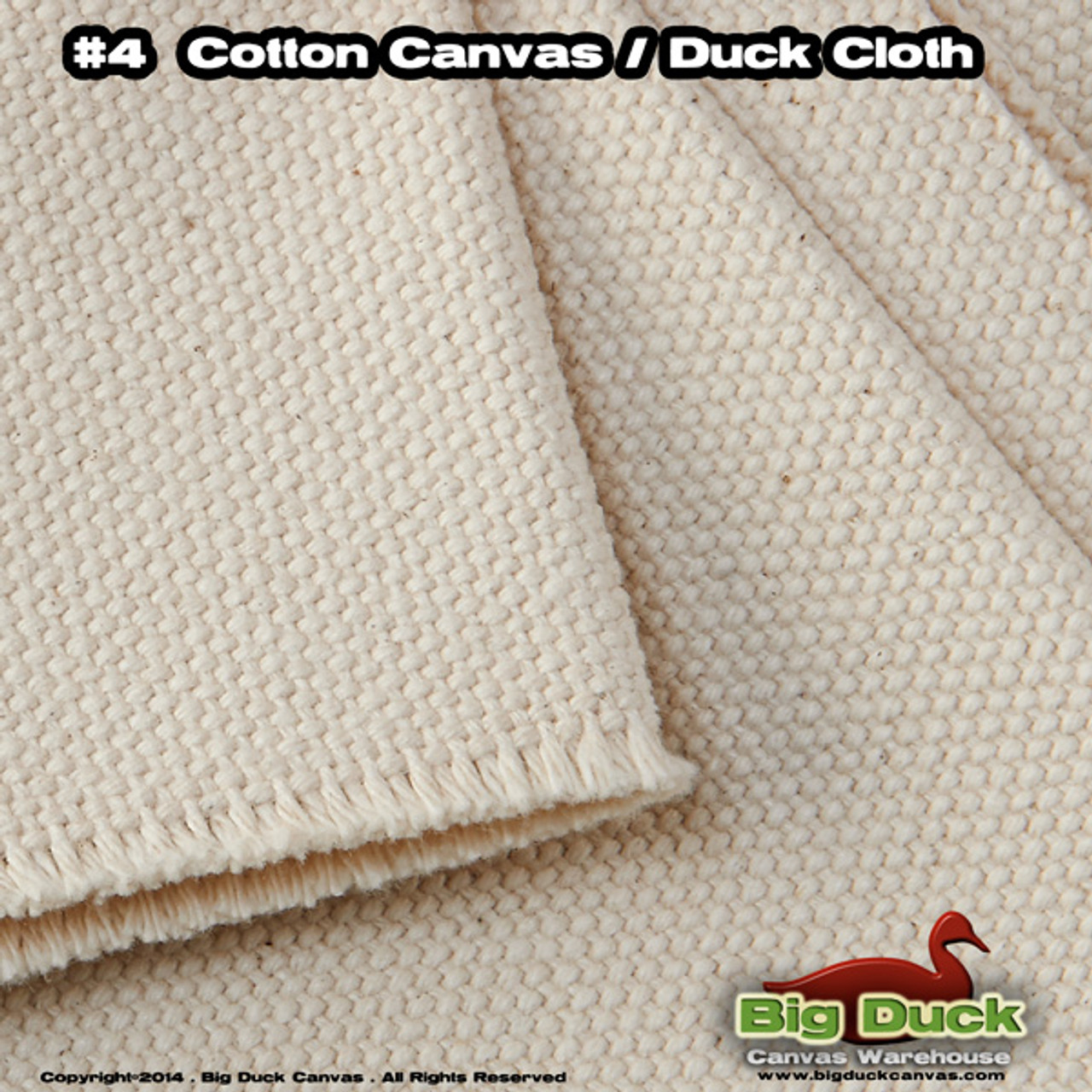 All cotton heavyweight canvas