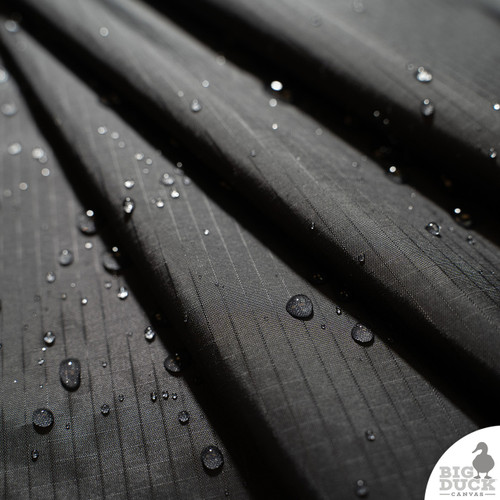 Black Ripstop - 70D - Water repellant
