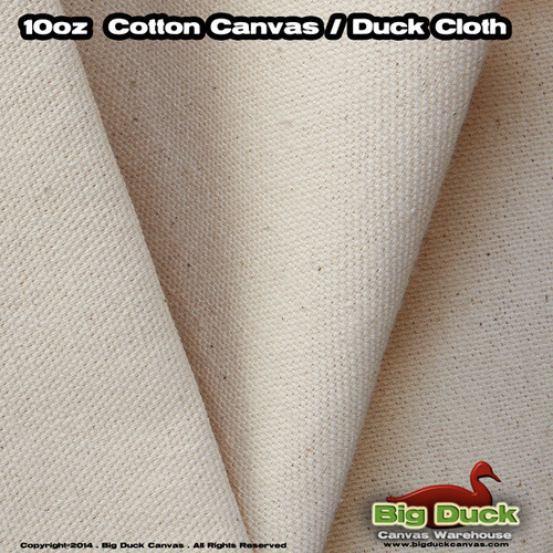 Natural 10oz/48" Cotton Duck Unprimed Artist Canvas Rolls Wholesale