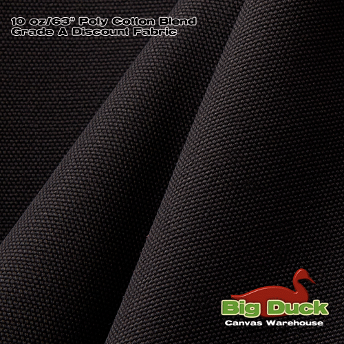 Wholesale Poly Cotton Blend Fabric Black 63"