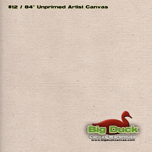 100% Cotton Canvas Natural Artist Duck Fabric 12Oz 340GSM 60"