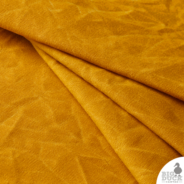 Waxed Canvas Fabric - Yellow Canvas - Cotton Canvas Waxed