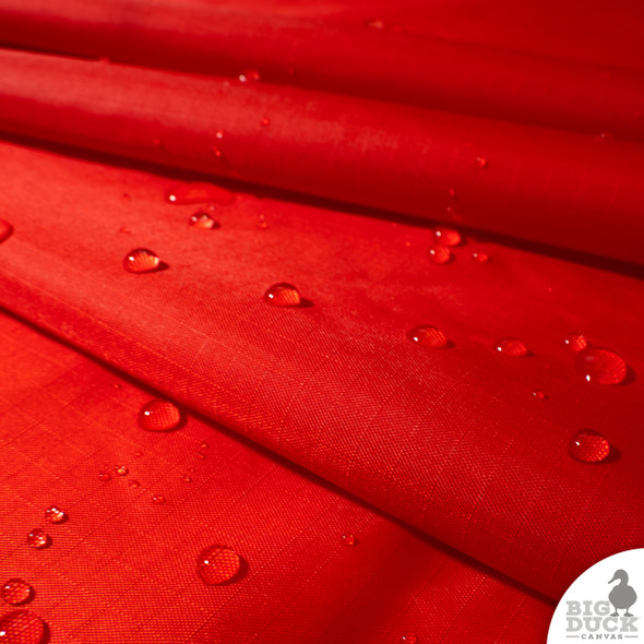 Ripstop Nylon 70D Red - water resistant 