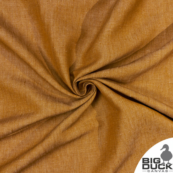 Sunlit Amber Linen Fabric - Wholesale - 9oz.