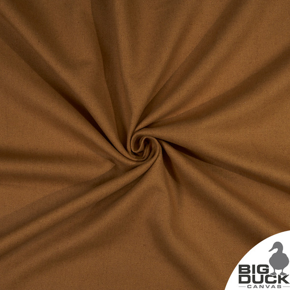 Warm Honey Brown Linen Cotton Fabric Blend - 12oz.