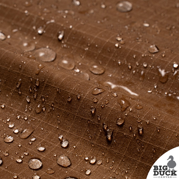 Ripstop Waxed Canvas - Brown Cotton Ripstop Canvas - Waterproof Canvas - Cotton Wax Cloth Fabric Ripstop Waxed Canvas - Brown Cotton Ripstop Canvas - Waterproof Canvas - Cotton Wax Cloth Fabric