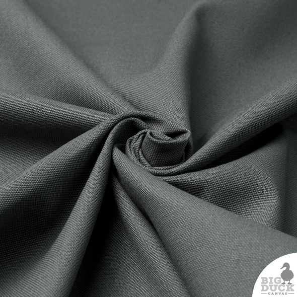 Charcoal grey cotton duck canvas fabric - perfect for drapery and slipcovers