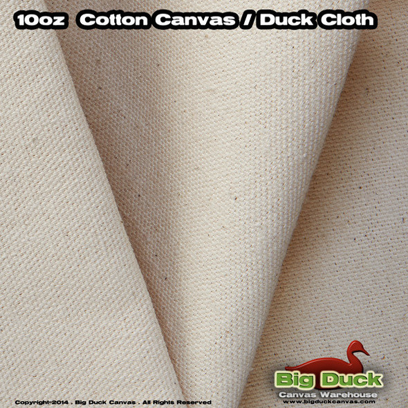 Natural 10oz/48" Cotton Duck Unprimed Artist Canvas Rolls Wholesale