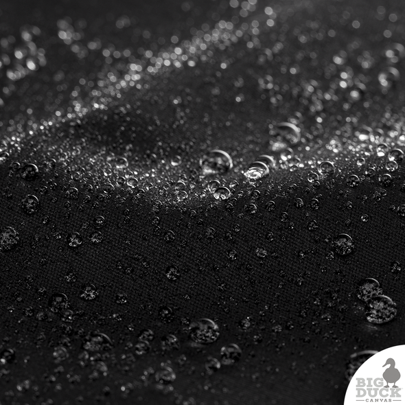 Black Waxed Canvas - Cotton Canvas - waxed canvas fabric - Black Waxed Canvas - Cotton Canvas - waxed canvas fabric -