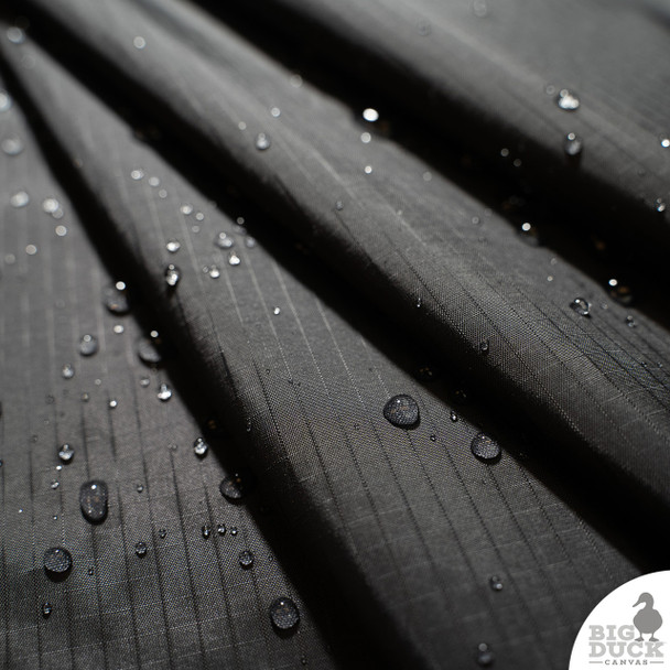 Black Ripstop - 70D - Water repellant