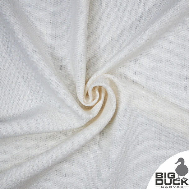White Linen Fabric for Upholstery - 18oz. Bone