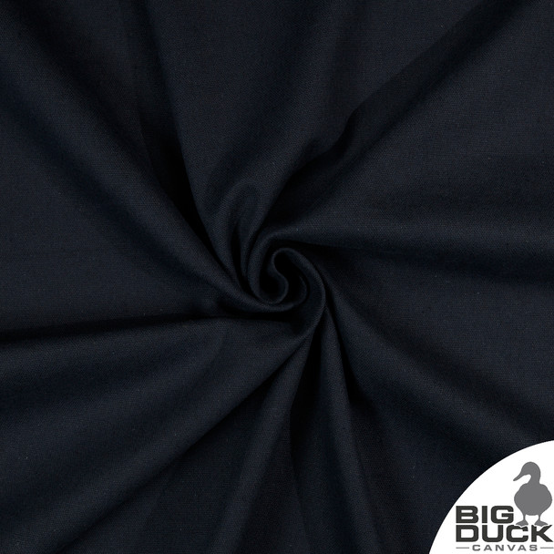 Navy Blue Linen Cotton Blend Fabric - 12oz. Nocturn