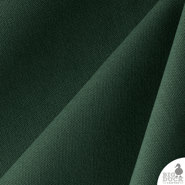 #8/60" 18oz Heavyweight cotton canvas fabric / cotton duck - Forest Green