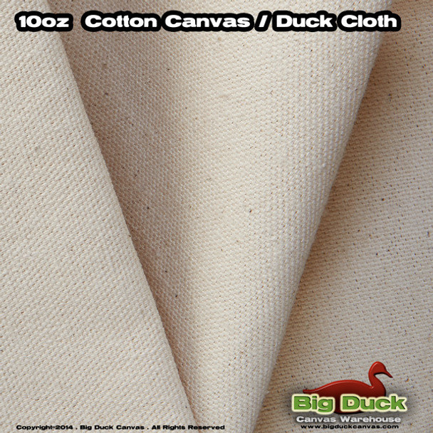 Natural 10oz/48" Cotton Duck Unprimed Artist Canvas Rolls Wholesale