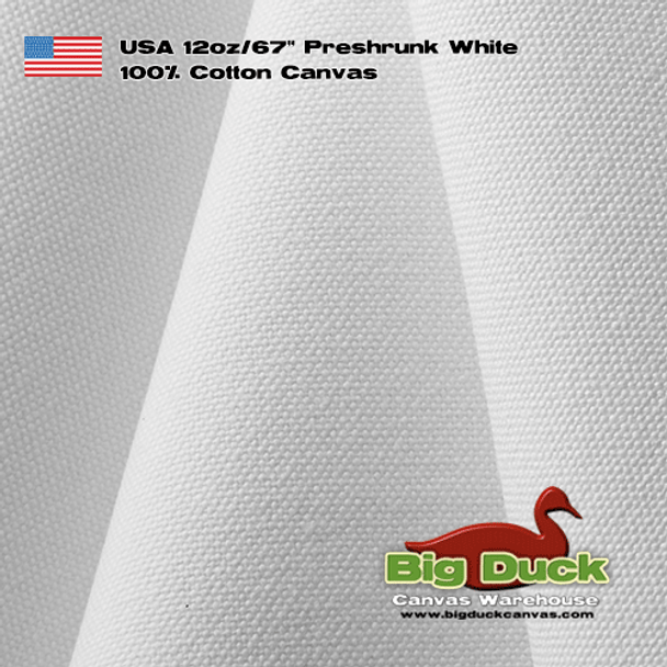 Preshrunk Cotton Canvas White 12oz White Duck Cloth Wholesale
