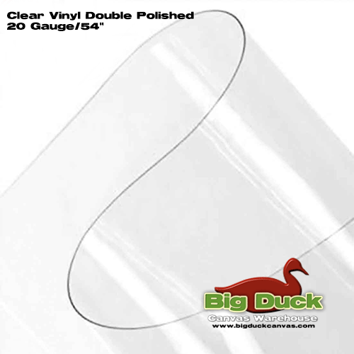 Clear Vinyl Rolls | Clear Vinyl .020 x 54 in per Running yd