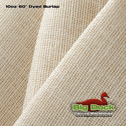 Wholesale Dyed Burlap 10oz/60" Roll By the Yard French Vanilla