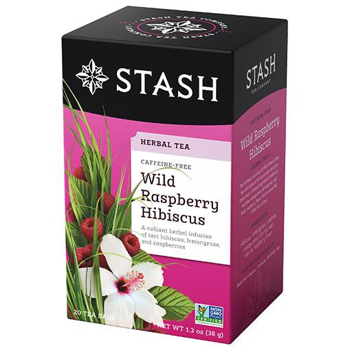 Stash Wild Raspberry Hibiscus Herbal Tea Bags 20ct. - Prestogeorge