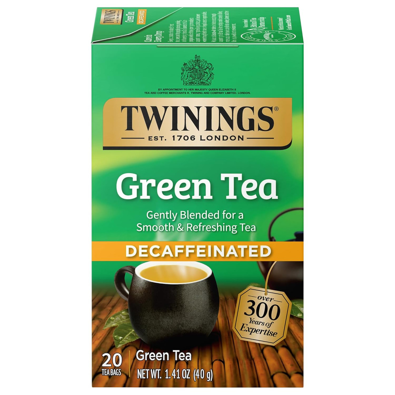 Twinings Decaf Green Tea Bags 20ct. - Prestogeorge Coffee & Tea