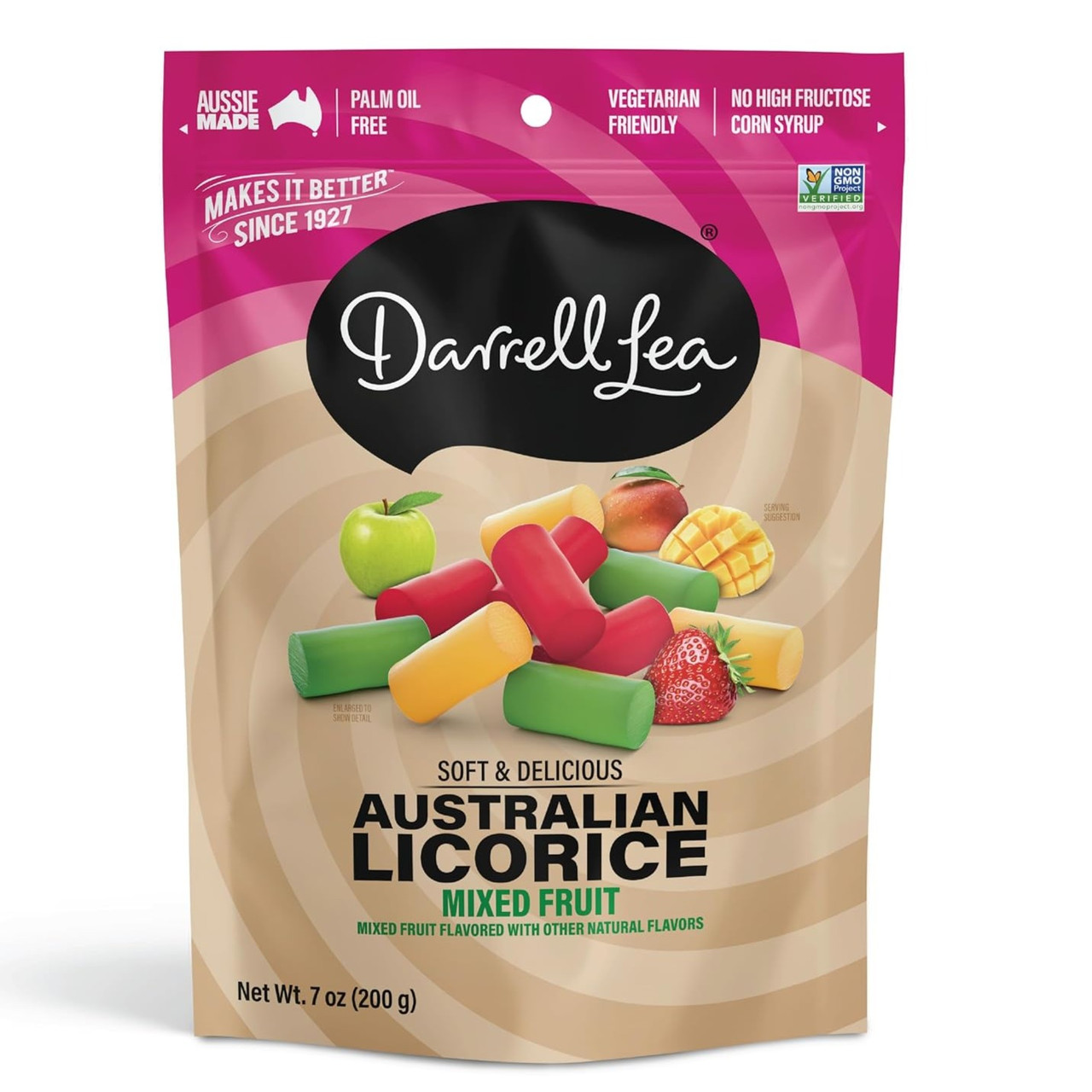 Darrell Lea Mixed Fruit Licorice 7oz - Prestogeorge Coffee & Tea