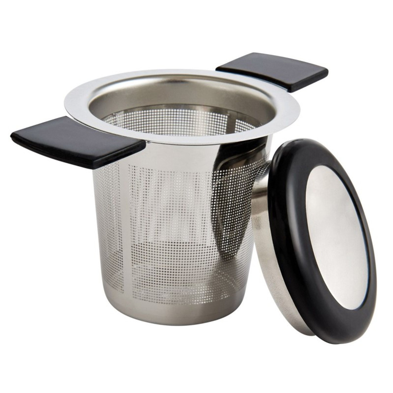 Double Handled Tea Strainer with Lid