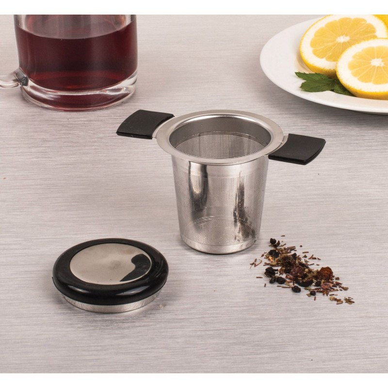 Brew In Mug Tea Infuser with Lid - Thumbnail 3