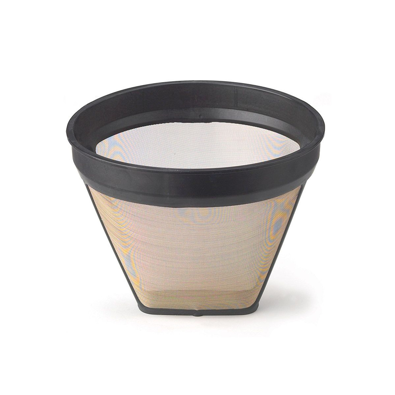 Prasacco Reusable Coffee Filter, 4 Cup Basket Coffee Filter Coffee Filter  with Stainless Steel Mesh Bottom, Gold Mesh Coffee Filter for Mr. Coffee  and