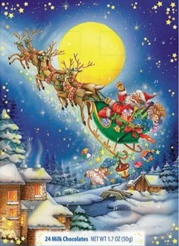 Chocolate Advent Calendar Countdown to Christmas  with 24 German Chocolates