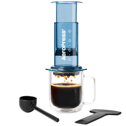 AeroPress Clear Blue Coffee Maker