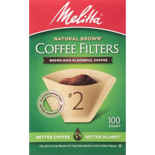 Melitta Unbleached Coffee Filters #2 Size - 100ct.