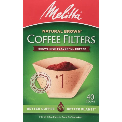 Melitta Unbleached Coffee Filters #1 Size - 40ct.