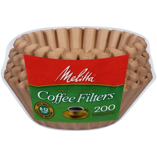 Melitta Unbleached Basket Filters (8-12 Cup) - 200ct