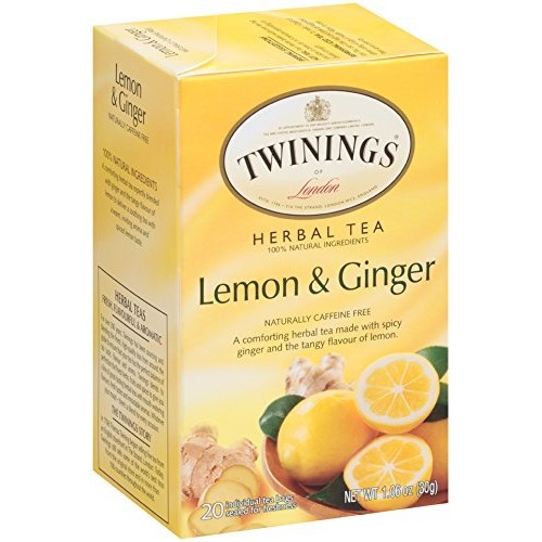 Twinings Lemon and Ginger Herbal Tea Bags 20ct.