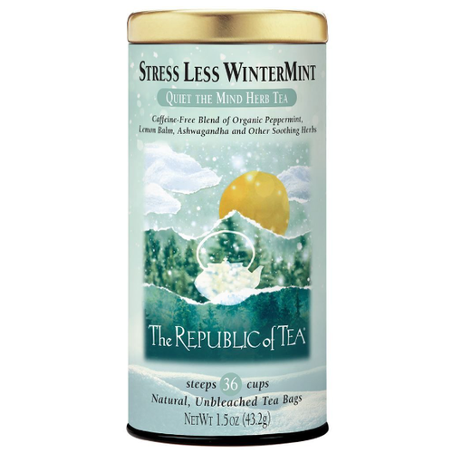 Republic Tea Stress Less WinterMint Tea Republic Tea Stress Less WinterMint Tea