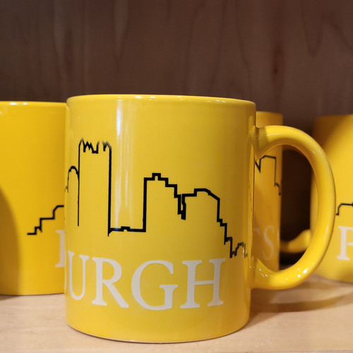 Pittsburgh Skyline Mug 12oz. Yellow