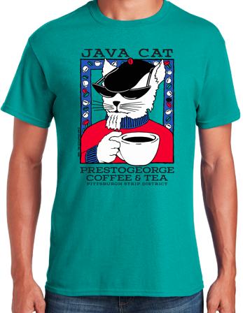 【1993studio】24SS★ Vintage Cat T-shirt java_cat_product_poto__75963.