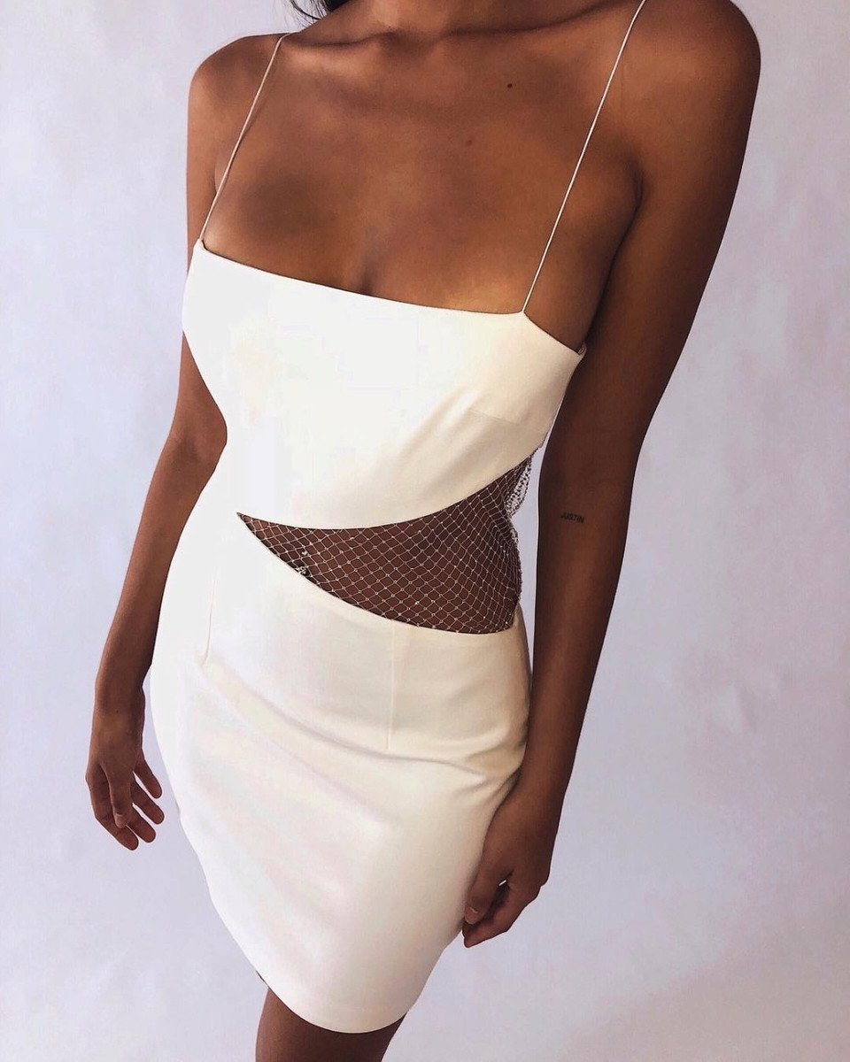 Siding With It Dress - White