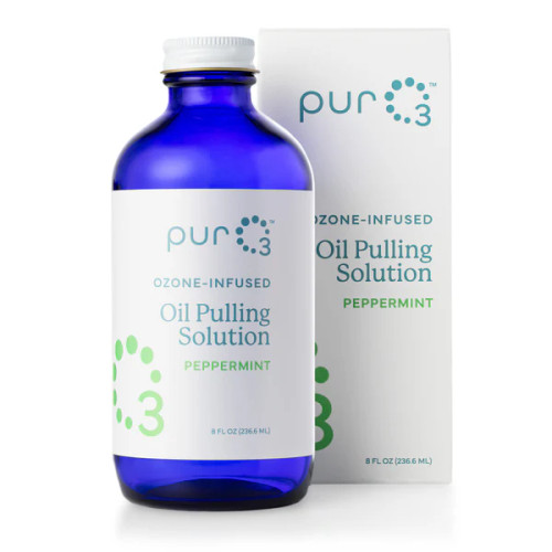 8 oz | PurO3 Oil Pulling Solution with Peppermint offers a fresh, clean take on a time-honored oral care ritual. Made with ozonated oils and a hint of natural peppermint, this simple formula supports your daily routine with purity and ease—no additives, no fuss. Enhance your Ayurvedic oil pulling routine with the power of ozone.