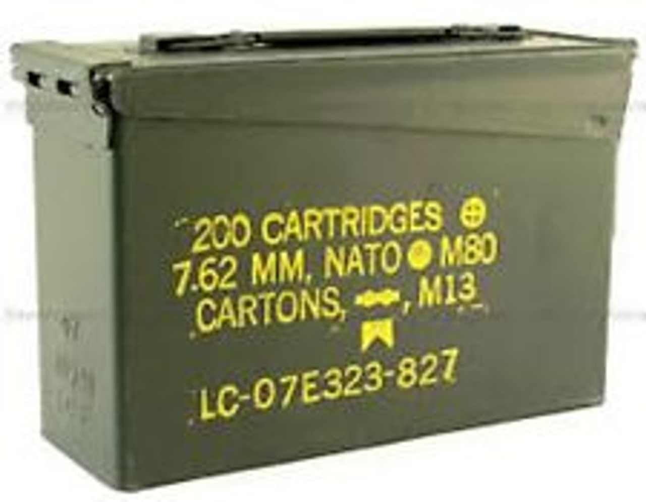 Plastic 50 Caliber Ammo Can - Olive Drab - Army Barracks