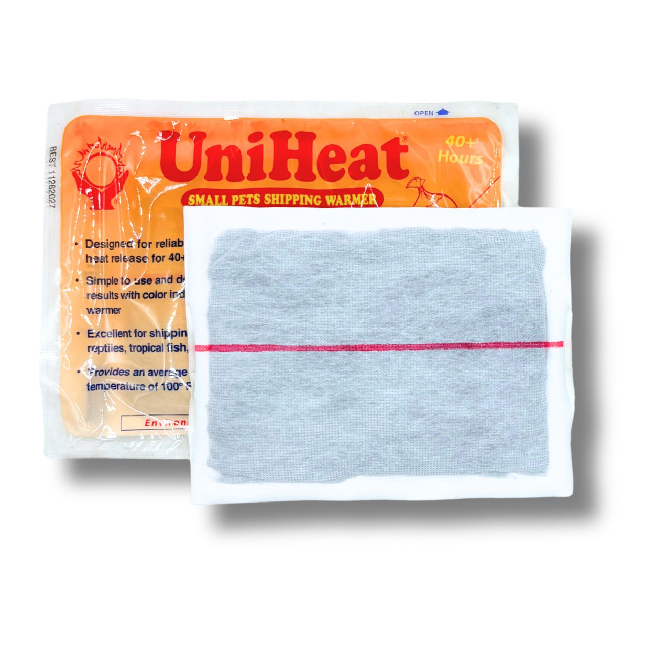 UniHeat 40 Hour Small Pet Shipping Warmer opened pack