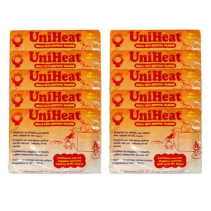 Ten individually wrapped UniHeat 40-hour shipping warmers stacked together for reptiles, tropical fish, and plant shipping. Ten individually wrapped UniHeat 40-hour shipping warmers stacked together for reptiles, tropical fish, and plant shipping.