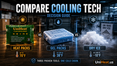Dry Ice vs Heat Packs vs Gel Packs: When to Use Each (2026)