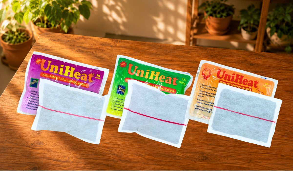 Multiple UniHeat heat pack durations for different cold-weather shipping scenarios