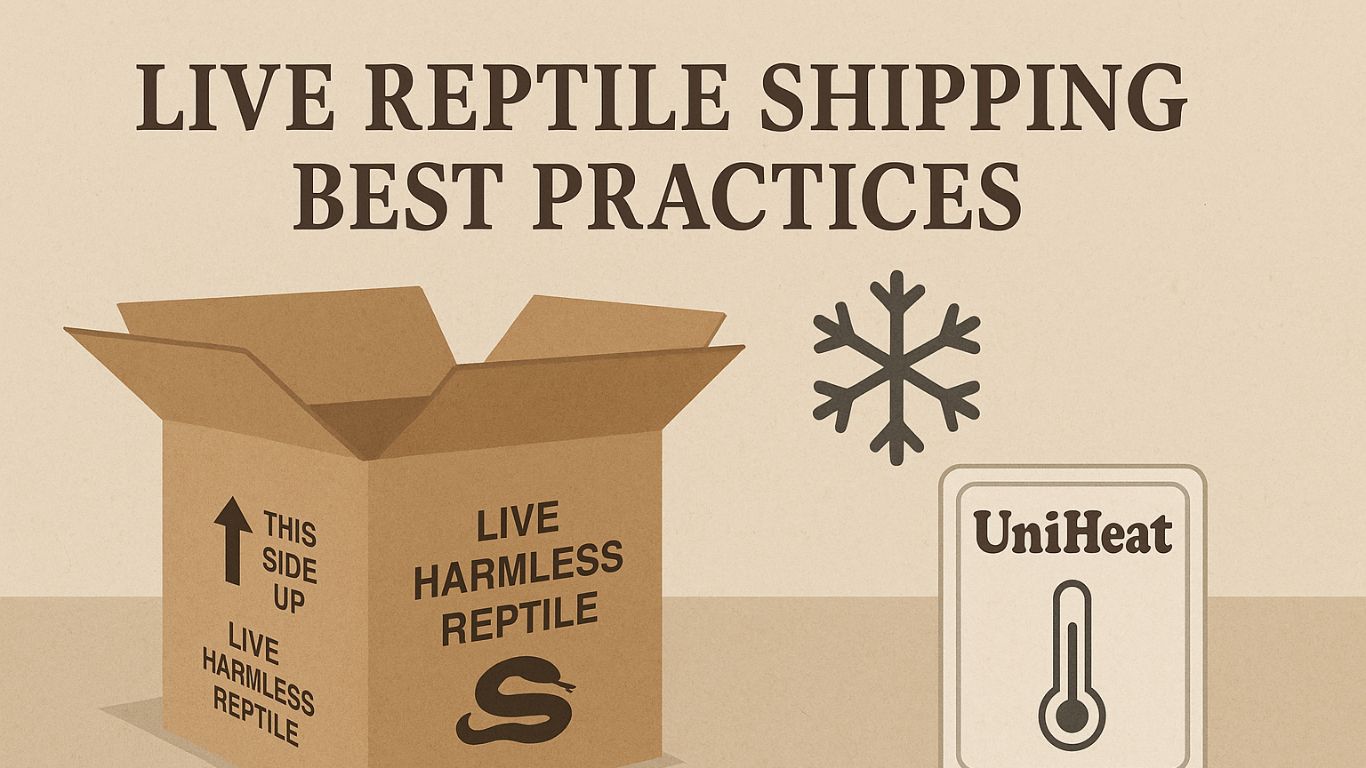 Live Reptile Shipping Best Practices - UniHeat USA