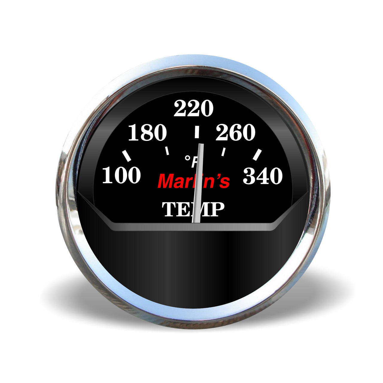 Head and/or Oil Temperature Gauge in Black or Silver Face for Fairing / Dash