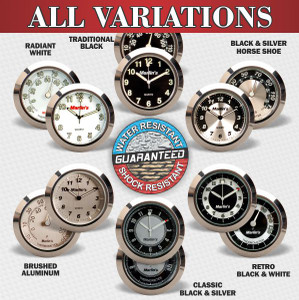 Marlin's Motorcycle Clock or Thermometer Face Only Marlin's Motorcycle Clock or Thermometer Face Only