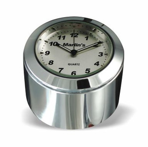 Marlin's Motorcycle Clock FSBC1 Billet Fork Stem Mount Fits Pre 2010 Sportsters® - Pre ‘06 Dynas® - Fits Metric & Customs with Added Adapter with Brushed Aluminum Clock Face Marlin's Motorcycle Clock FSBC1 Billet Fork Stem Mount Fits Pre 2010 Sportsters® - Pre ‘06 Dynas® - Fits Metric & Customs with Added Adapter with Brushed Aluminum Clock Face