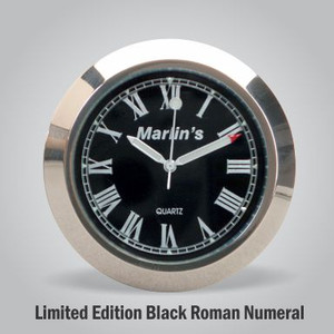 **NEW** Marlin's Motorcycle Clock Limited Edition Black Roman Numeral Clock Face Only **NEW** Marlin's Motorcycle Clock Limited Edition Black Roman Numeral Clock Face Only